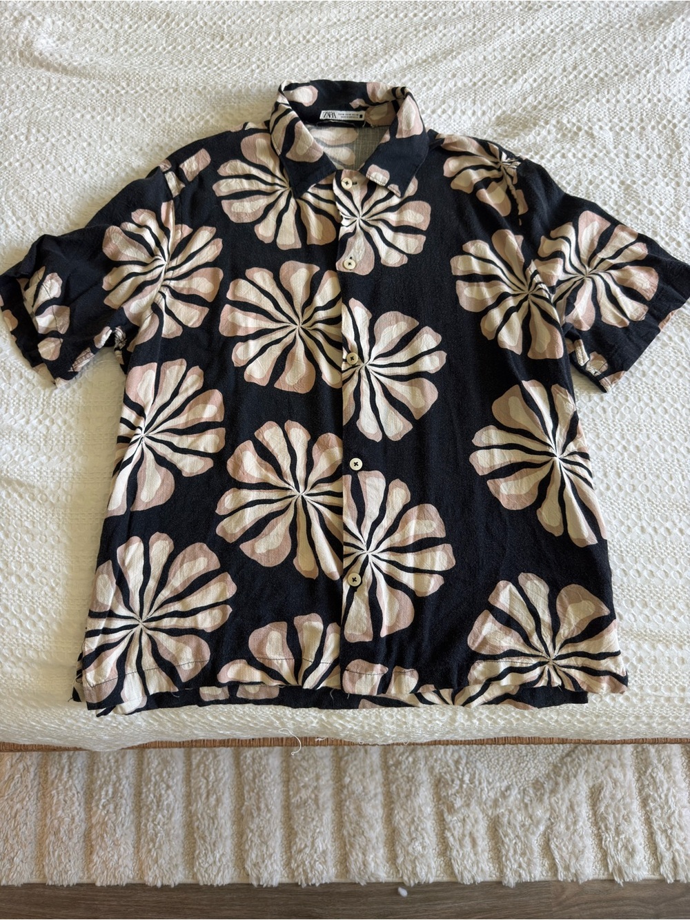 Zara Black Pattern Shirt